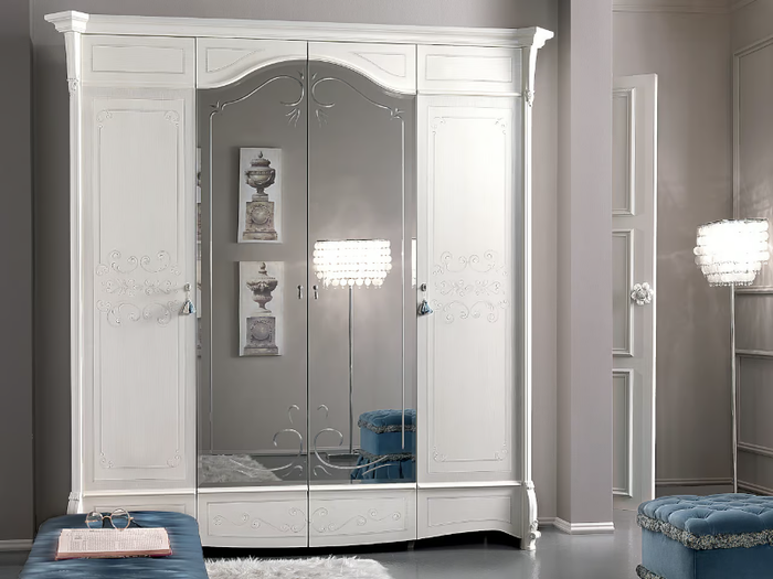 PRESTIGE - Mirrored wooden wardrobe _ CASA +39